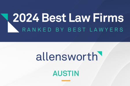 Image about Allensworth Recognized as 2024 Best Law Firms, Austin, TX