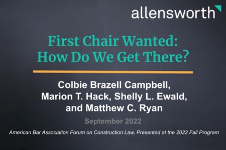 Image about First Chair Wanted:  How Do We Get There?